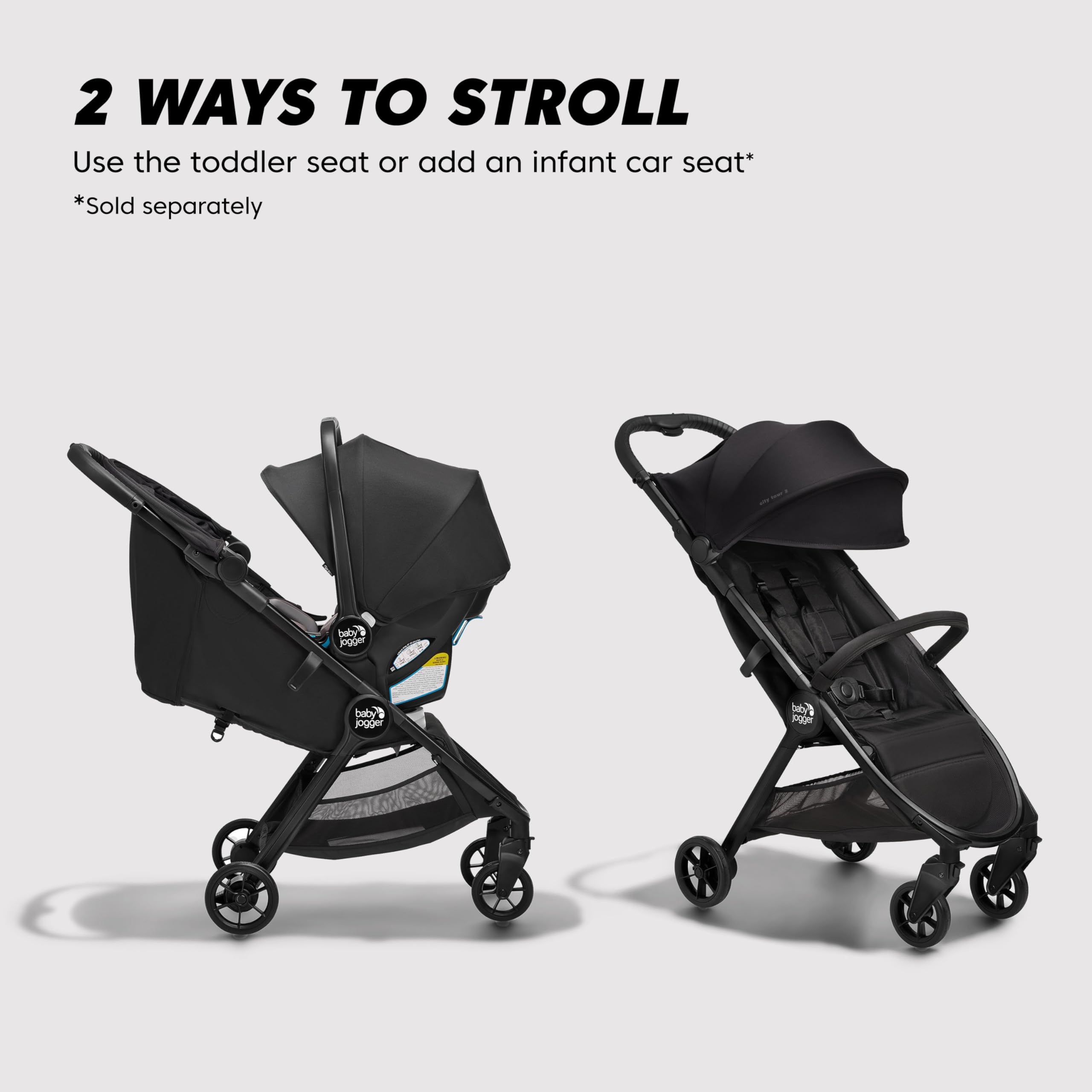 Foto 4 pulgar | Stroller Baby Jogger City Tour 2 Ultracompacto Ecológico Negro - Venta Internacional.