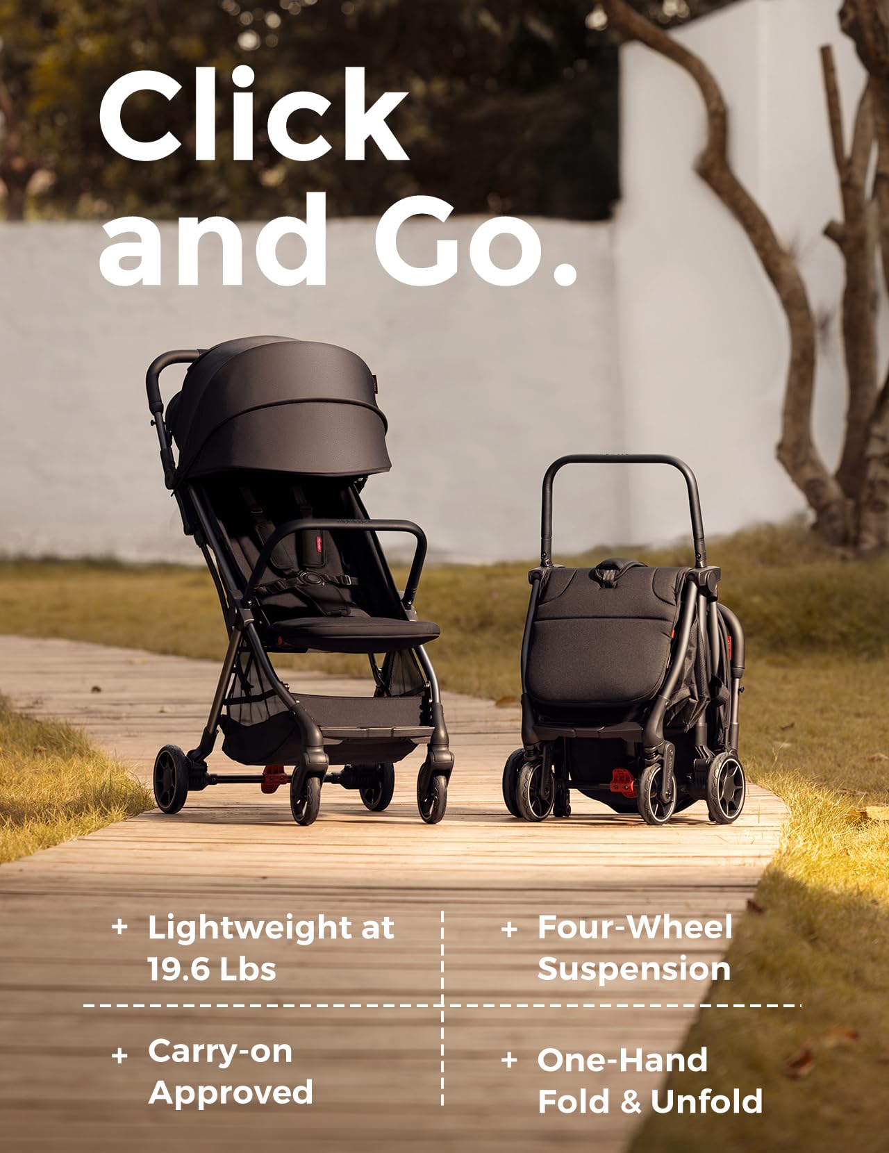 Foto 2 | Cochecito Momcozy Clickgo Ligero Y Compacto De 6 M A 23 Kg - Venta Internacional.