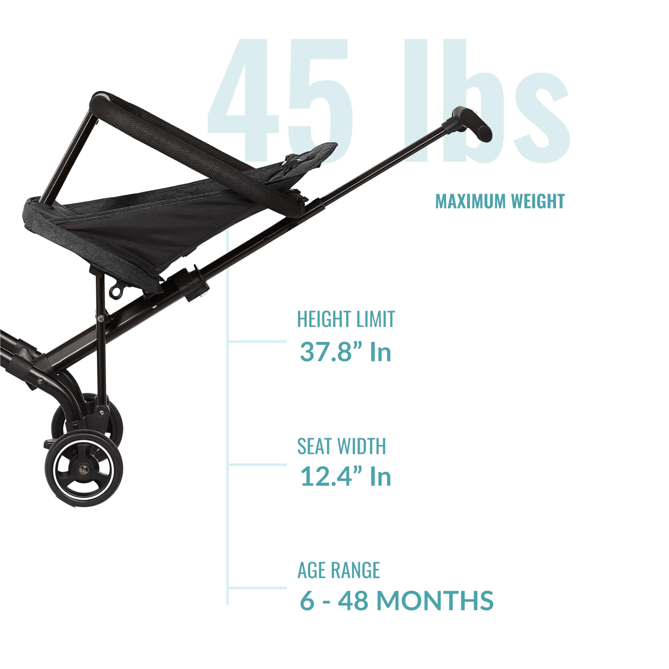 Foto 4 pulgar | Stroller Dream On Me Coast Rider, Ligero, Negro - Venta Internacional.