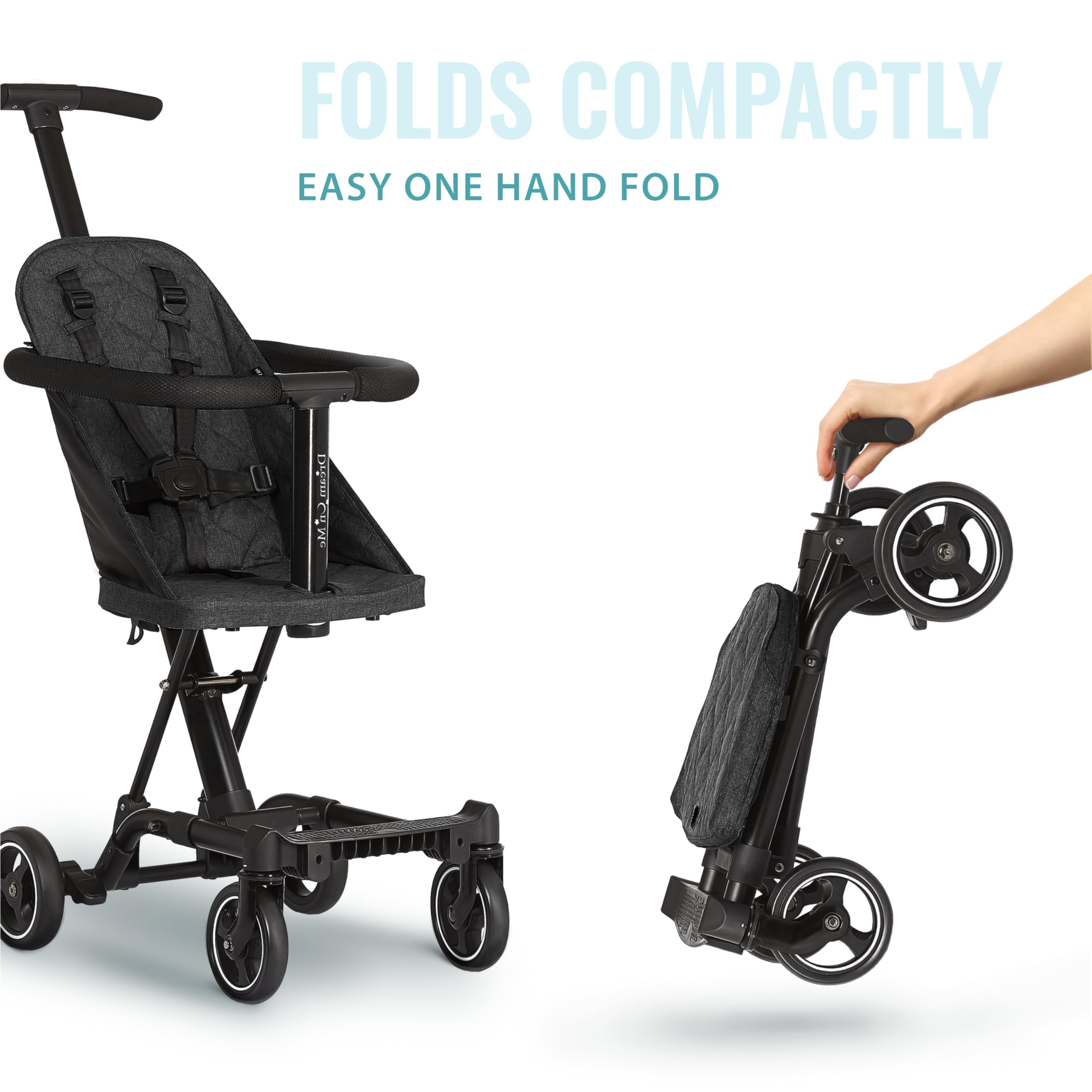Foto 7 pulgar | Stroller Dream On Me Coast Rider, Ligero, Negro - Venta Internacional.