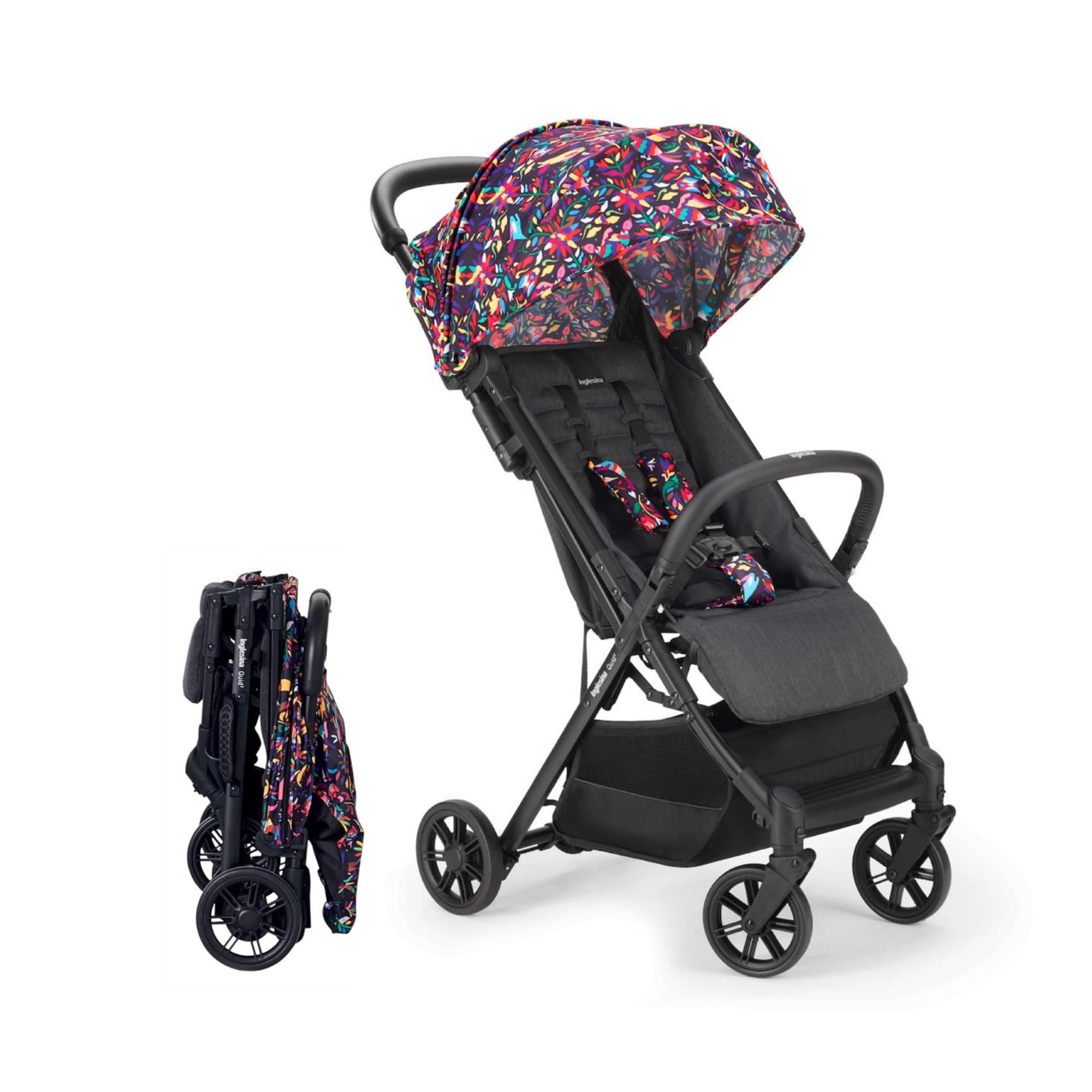 Foto 1 | Silla De Paseo Inglesina Quid Maya Negra Compacta Y Ligera - Venta Internacional.