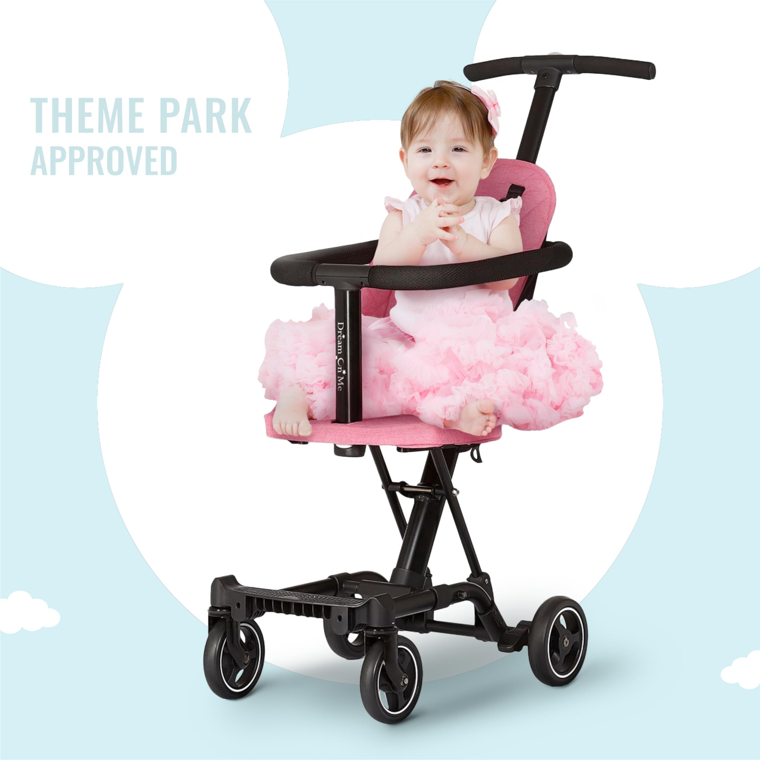 Foto 3 pulgar | Stroller Dream On Me Coast Rider, Ligero, Rosa 365, Rosa - Venta Internacional.