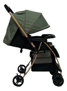 Foto 2 | Carriola Para Bebe Prinsel Golf Plegable Color Verde Musgo Chasis Negro