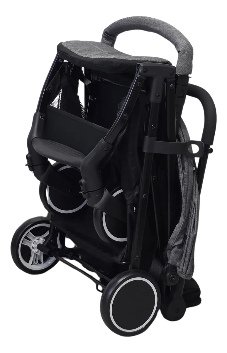 Foto 5 pulgar | Carriola Para Bebé Cuggl C628 Compacta Y Ligera Impermeable Gris