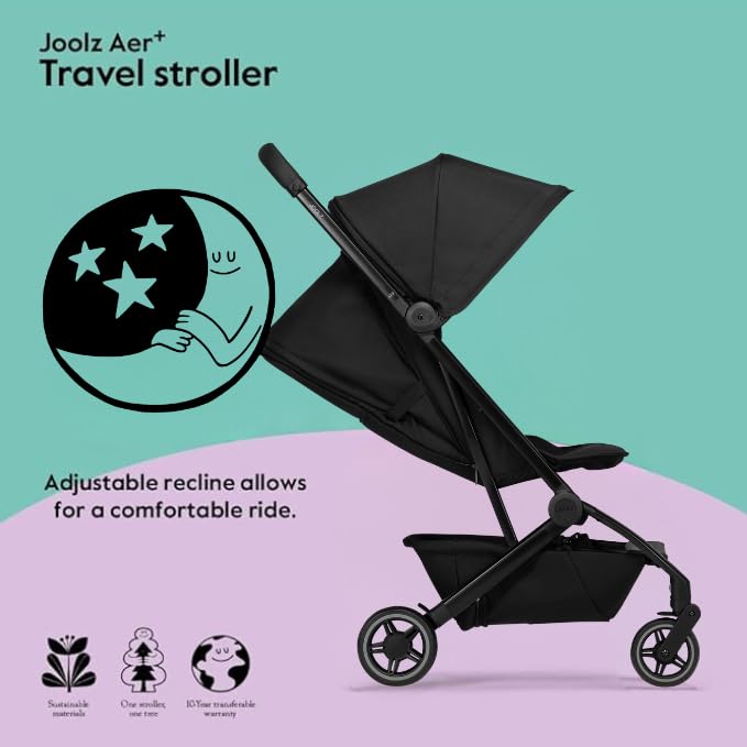 Foto 4 | Stroller Joolz Aer+ Ligero Y Compacto Con Capucha Xxl Negra - Venta Internacional.