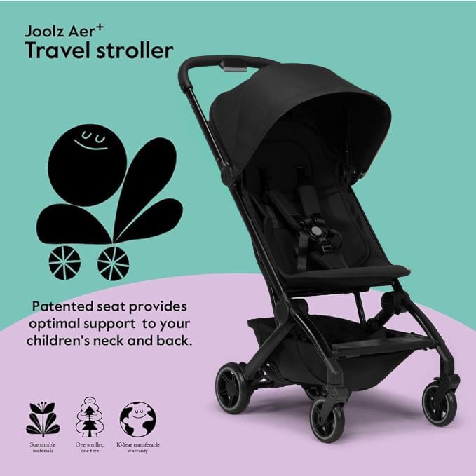 Foto 5 | Stroller Joolz Aer+ Ligero Y Compacto Con Capucha Xxl Negra - Venta Internacional.