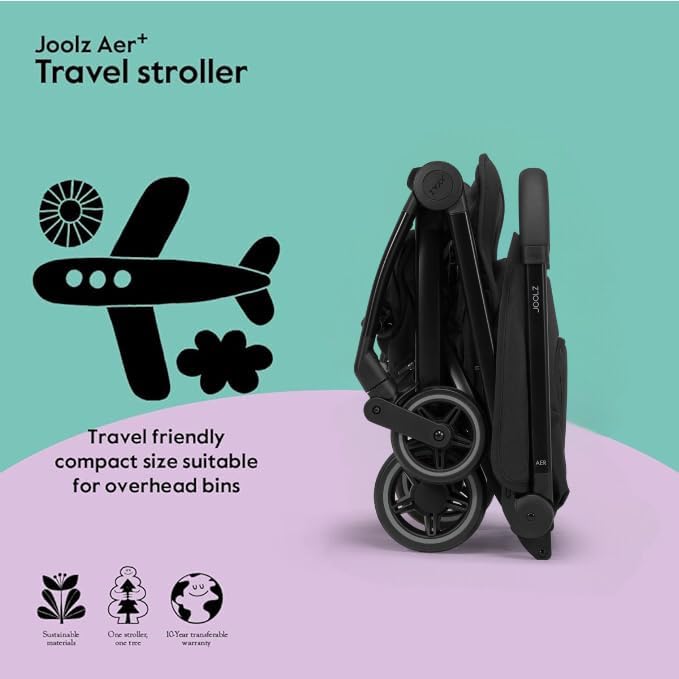 Foto 6 | Stroller Joolz Aer+ Ligero Y Compacto Con Capucha Xxl Negra - Venta Internacional.
