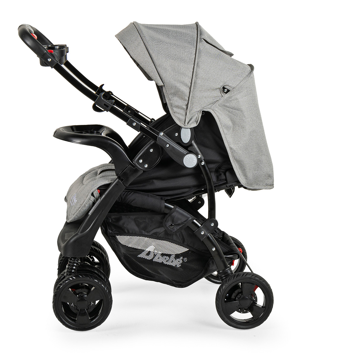 Foto 8 pulgar | Carriola Con Autoasiento Reversible Elite D'bebe - Gris