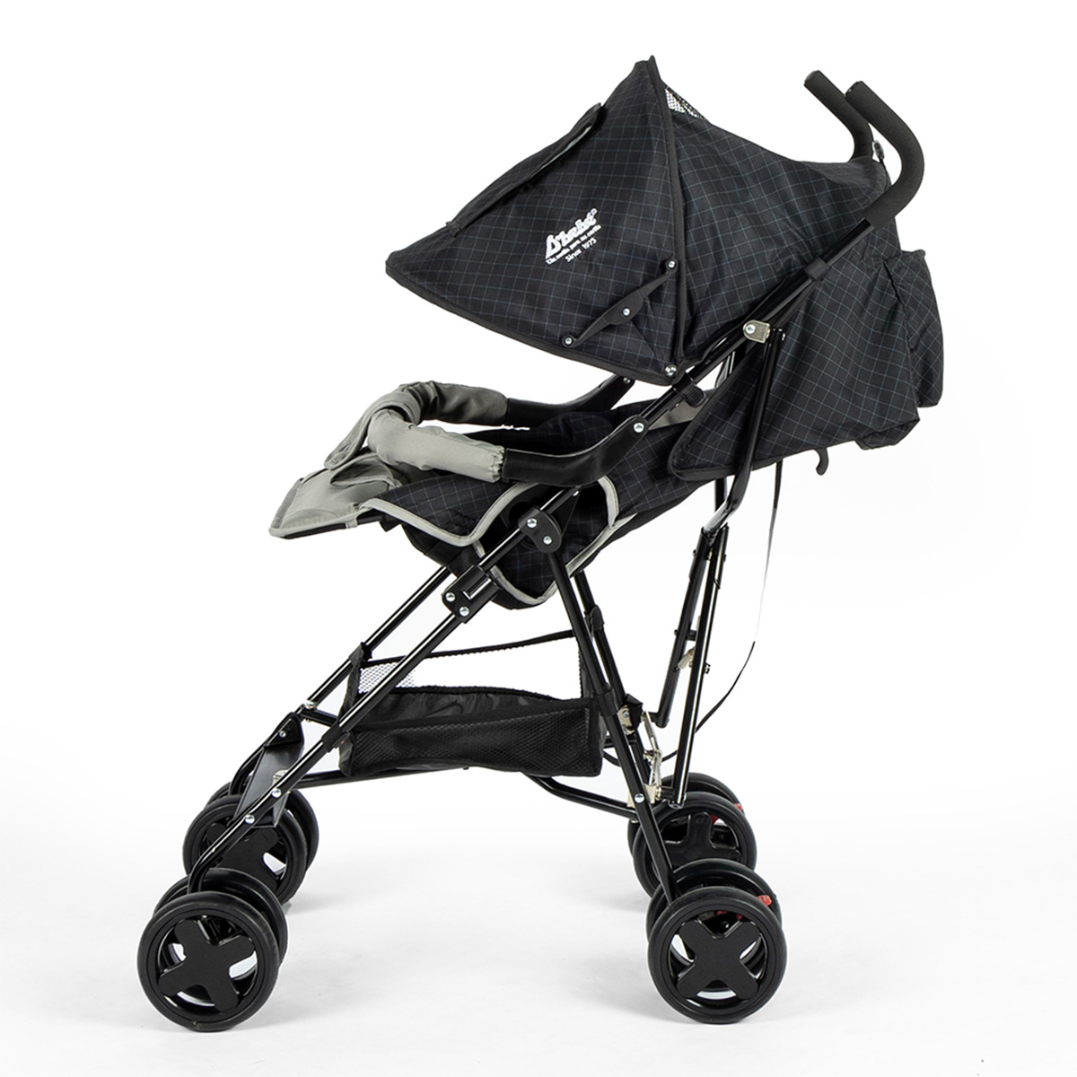Foto 7 pulgar | Carriola Plegable Con Reclinado Y Toldo Carri D'bebe - Negro