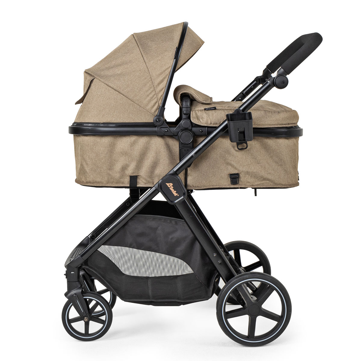 Foto 9 pulgar | Carriola Con Autoasiento Y Bambineto Reclinable King D'bebe - Beige