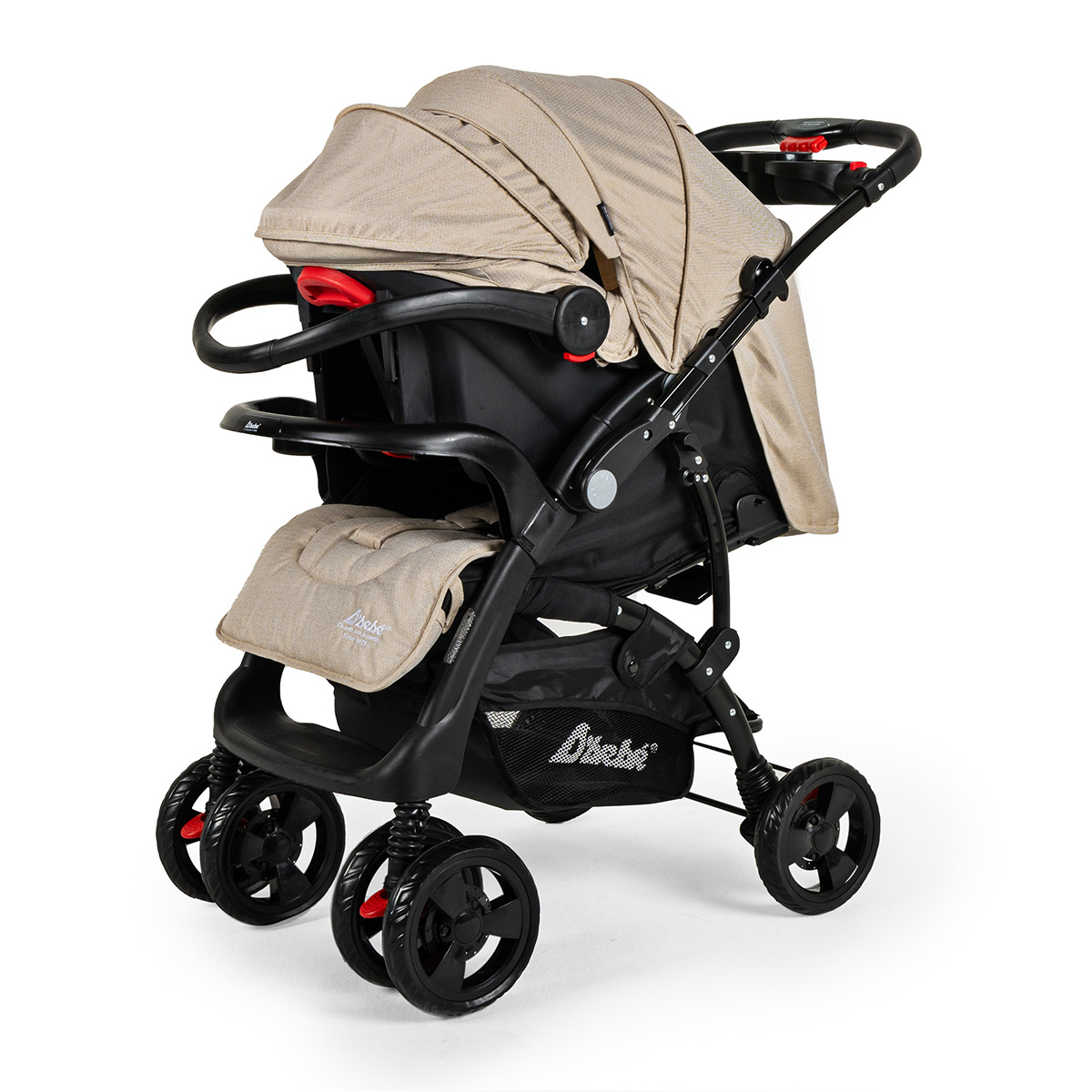 Foto 7 pulgar | Carriola Con Autoasiento Reversible Elite D'bebe - Arena