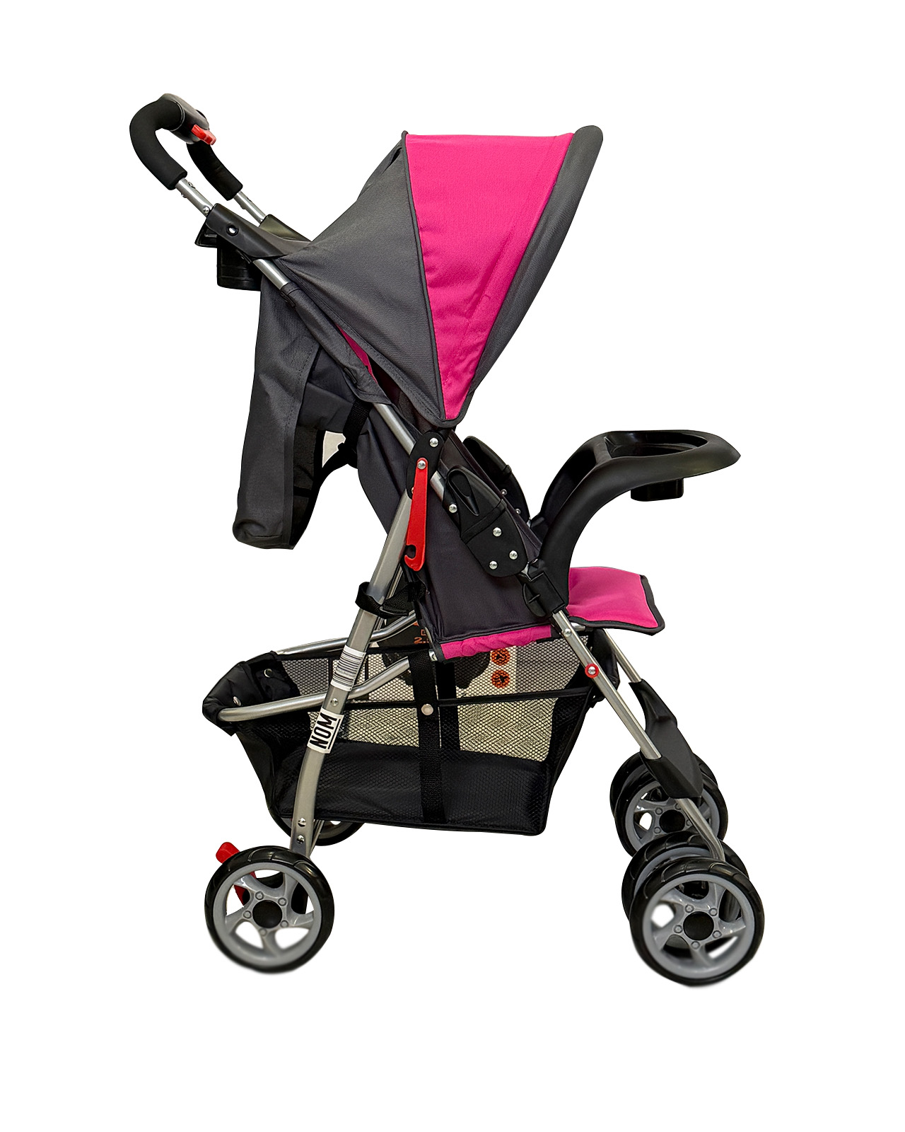 Foto 3 pulgar | Carriola D2 Rosa Trendy Kids Doble Charola, Plegado A Una Mano