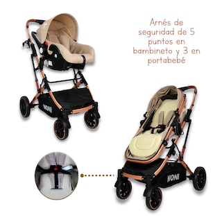 Foto 5 | Carriola De Lujo Ultraligera Noni Is-999 H Beige Dorado