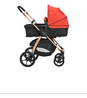 Foto 3 | Carriola Para Bebé Prinsel Explore Lx Con Portabebé Rojo
