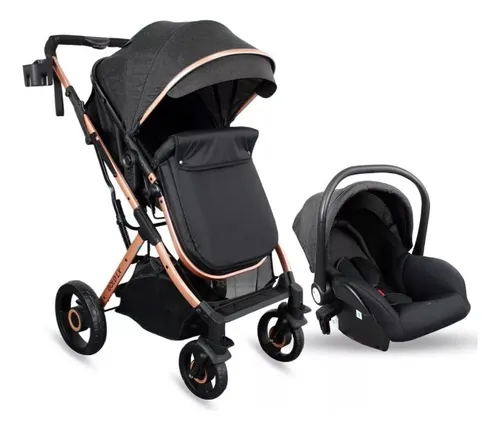 Foto 2 pulgar | Carriola Para Bebé Prinsel Gold Lx Con Portabebé Negro