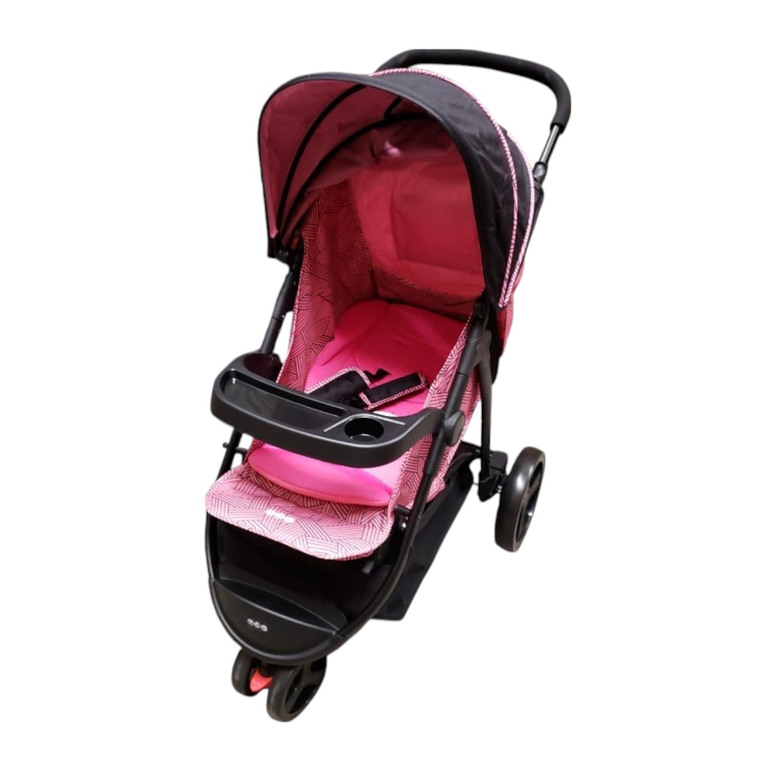 Foto 1 | Carriola Para Bebé Aeiou Francia Reclinable Con 3 Llantas Rosa