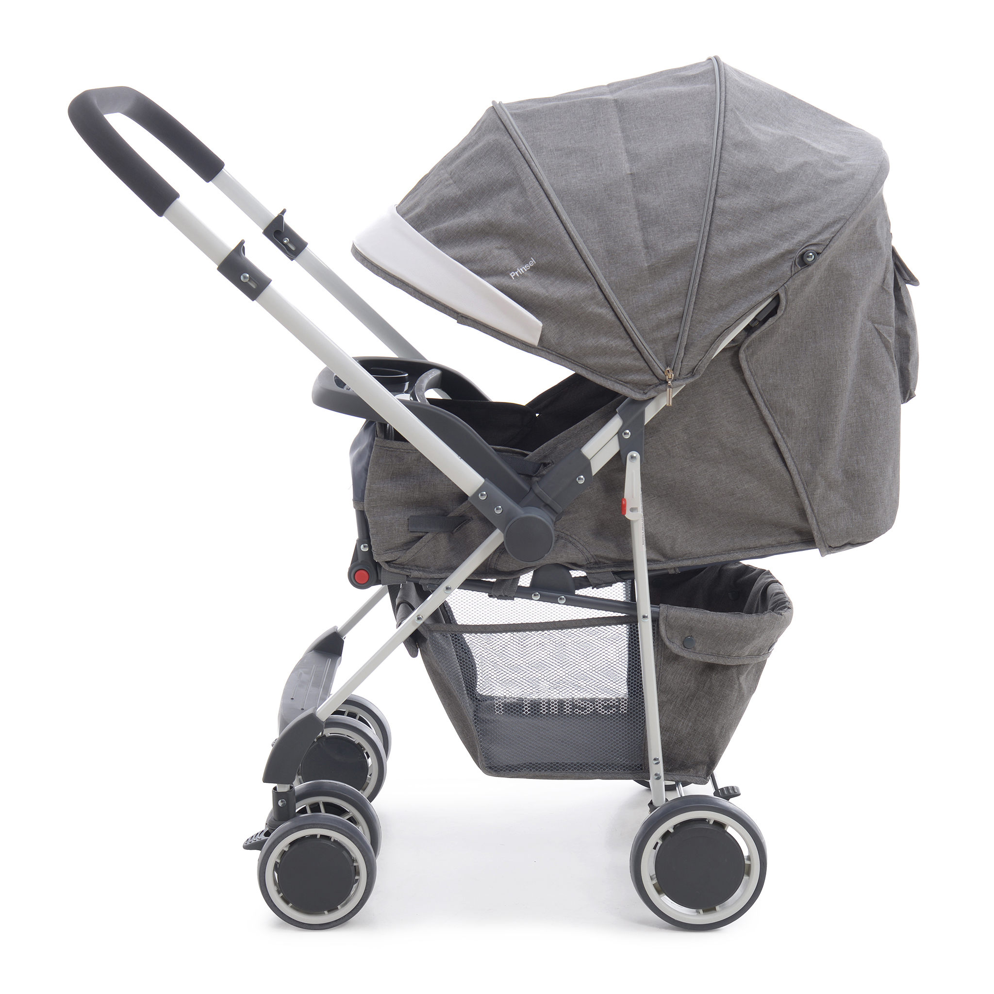 Foto 4 | Carriola Y Sistema De Viaje Prinsel Oviedo Ts Gris/negro Reversible