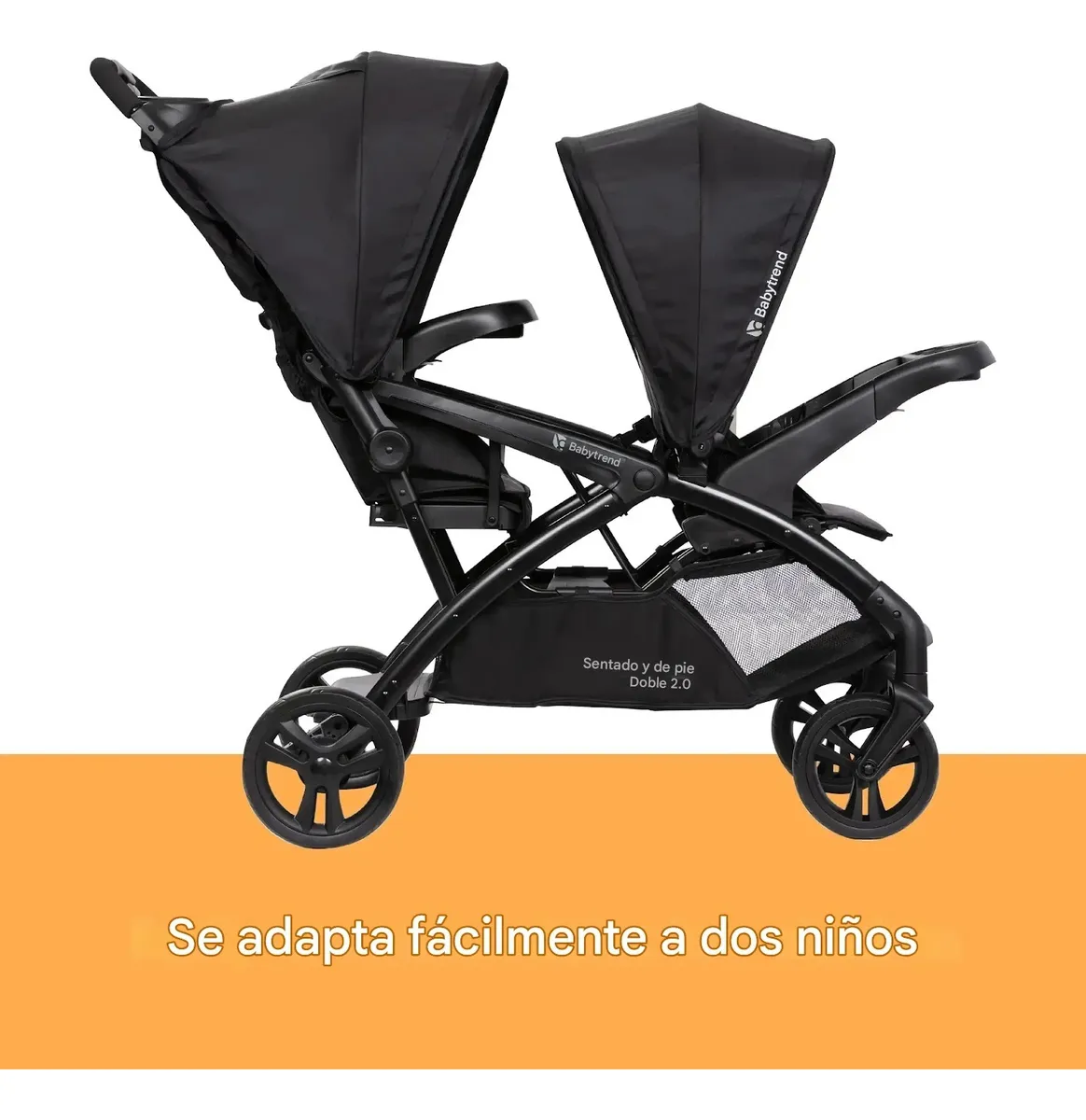 Foto 3 pulgar | Carriola Baby Trend Sit N Stand Doble Plegable A Una Mano