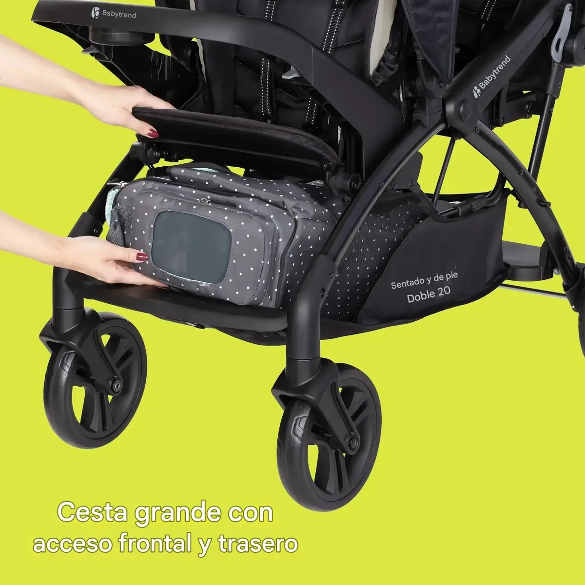 Foto 5 | Carriola Baby Trend Sit N Stand Doble Plegable A Una Mano