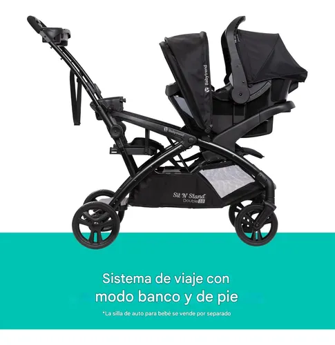 Foto 7 pulgar | Carriola Doble Baby Trend Jogger Airess Con Luces Led