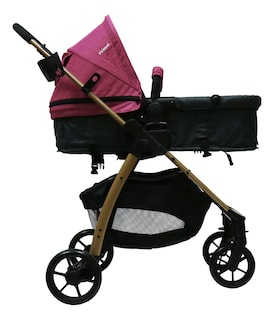 Foto 5 | Carriola De Bebe Prinsel Prima Ts Portabebe/autoasiento Rosa/dorado