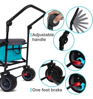 Foto 4 | Carriola Vagon Doble Para Bebé Tmz Multifuncional Plegable Aqua/gris