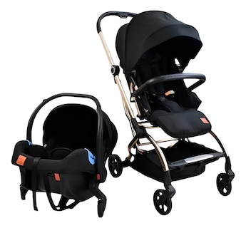 Foto 1 | Carriola Bebé Galactus Genesis Jst828 Portabebe Asiento 360 Negro
