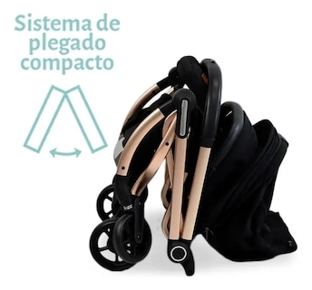 Foto 3 | Carriola Bebé Galactus Genesis Jst828 Portabebe Asiento 360 Negro