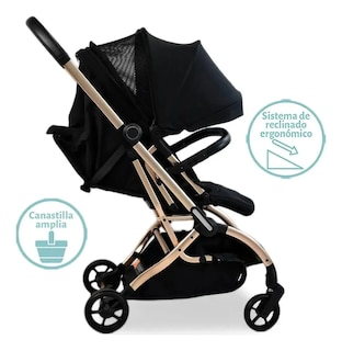Foto 4 | Carriola Bebé Galactus Genesis Jst828 Portabebe Asiento 360 Negro