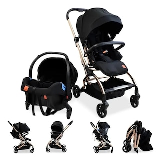 Foto 7 | Carriola Bebé Galactus Genesis Jst828 Portabebe Asiento 360 Negro