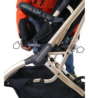 Foto 2 | Carriola Bebé Galactus Genesis Jst828 Portabebe Asiento 360 Azul