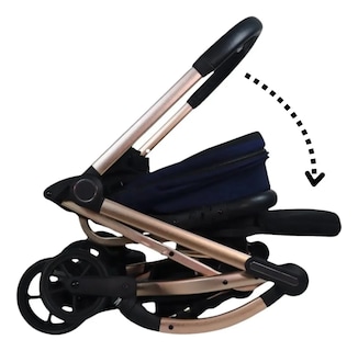 Foto 4 | Carriola Bebé Galactus Genesis Jst828 Portabebe Asiento 360 Azul
