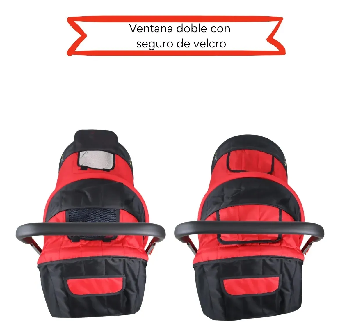 Foto 4 | Carriola Doble Para Bebé Confety World Twiny Jst800 Gemelar Rojo