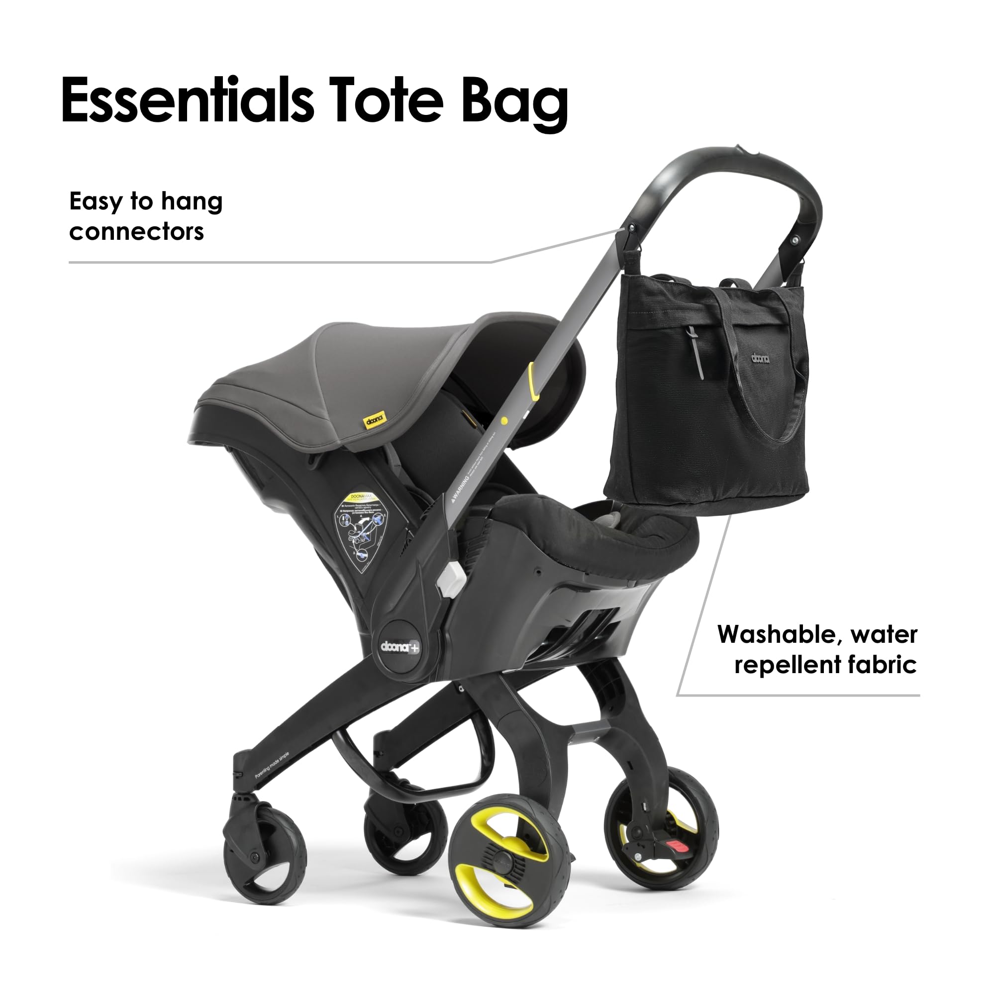 Foto 3 pulgar | Bolsa De Mano Doona Essentials Nitro Black Para Cochecito De Bebé - Venta Internacional.