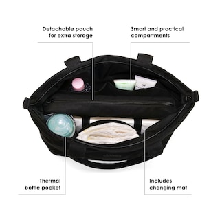 Foto 3 | Bolsa De Mano Doona Essentials Nitro Black Para Cochecito De Bebé - Venta Internacional.