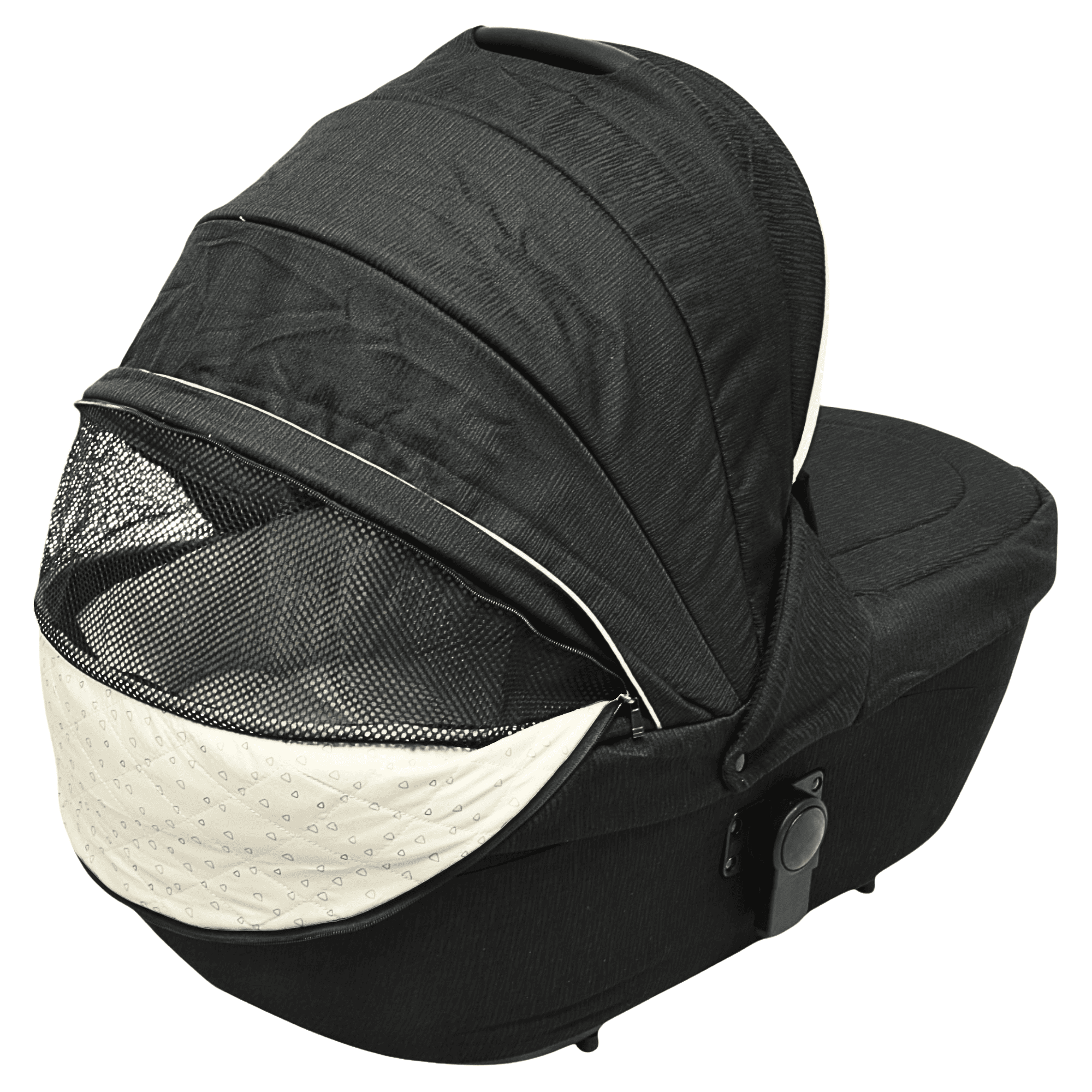 Foto 9 pulgar | Carriola Para Bebé Asiento Reversible Bambineto Acolchado Ruedas De Goma Plegable Cinturón De Seguridad - Negro