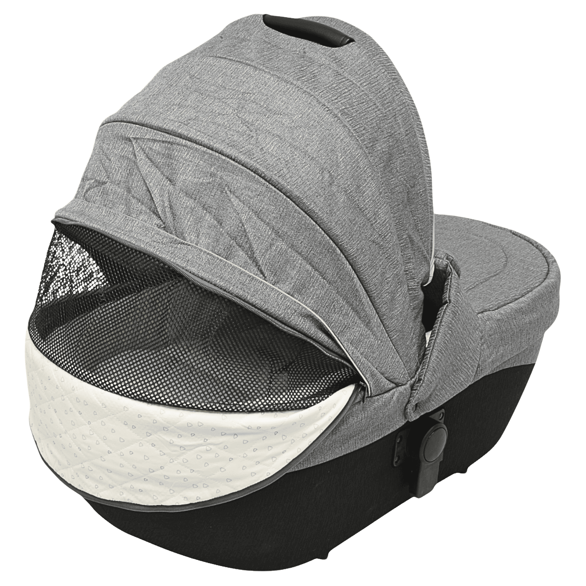 Foto 8 | Carriola Para Bebé Asiento Reversible Bambineto Acolchado Ruedas De Goma Plegable Cinturón De Seguridad - Gris
