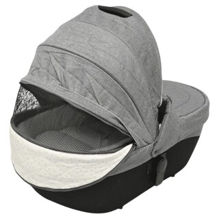 Foto 8 | Carriola Para Bebé Asiento Reversible Bambineto Acolchado Ruedas De Goma Plegable Cinturón De Seguridad - Gris