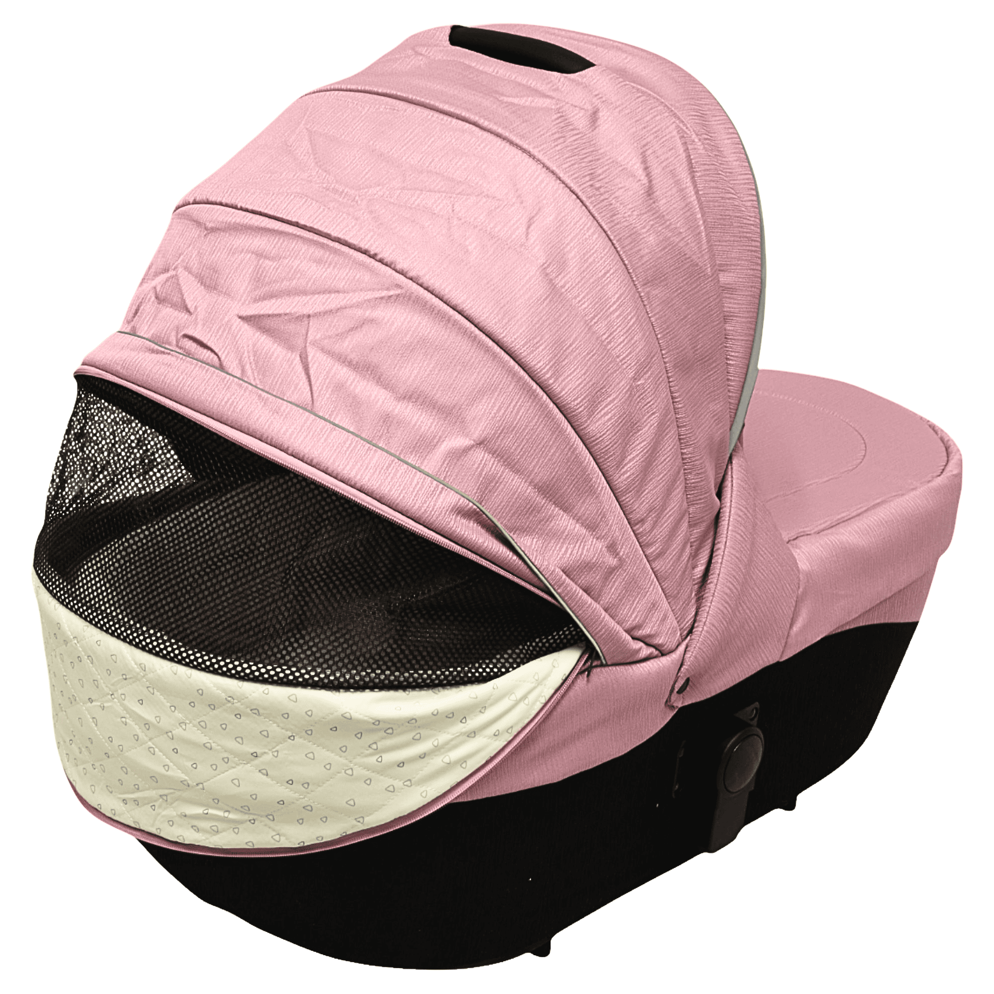 Foto 8 | Carriola Para Bebé Asiento Reversible Bambineto Acolchado Ruedas De Goma Plegable Cinturón De Seguridad - Rosa