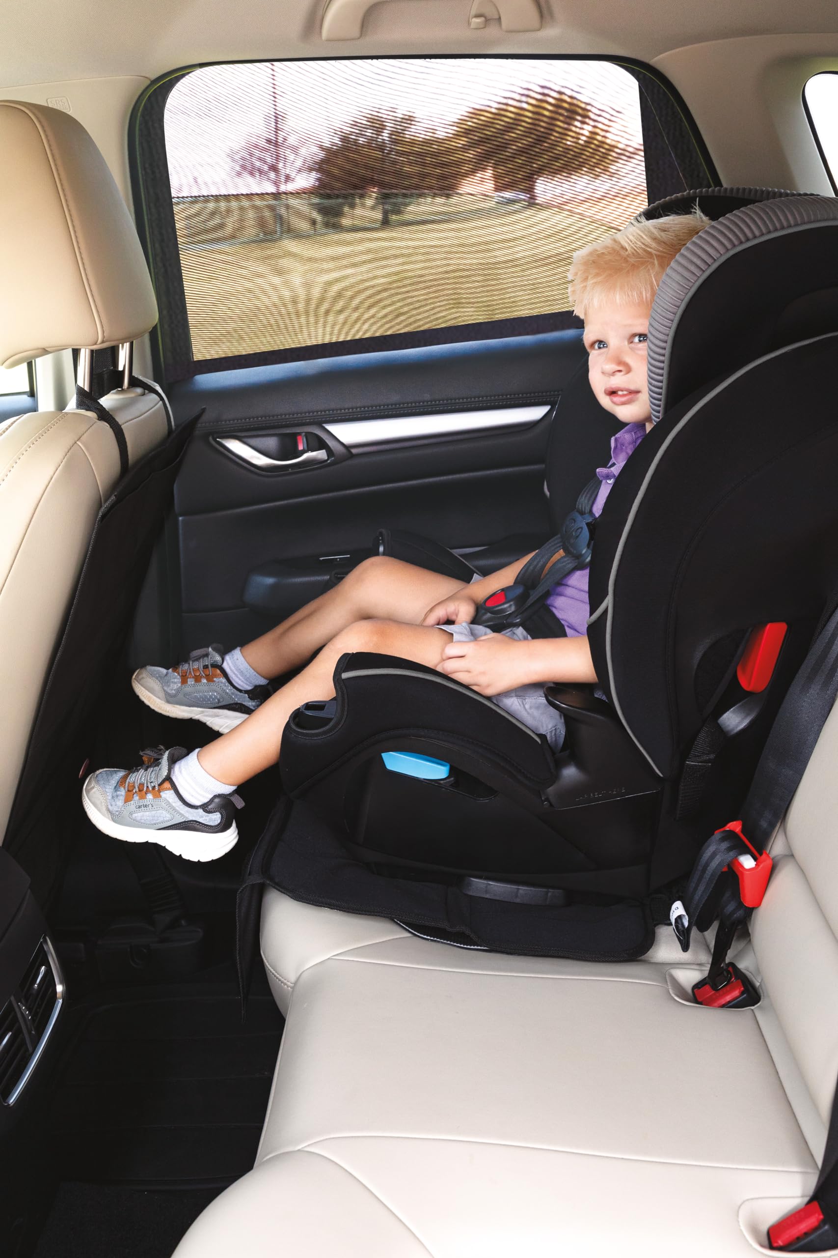Foto 5 | Parasol Nuby Para Asiento De Coche, 2 Unidades, Protección Uv, Color Negro - Venta Internacional.
