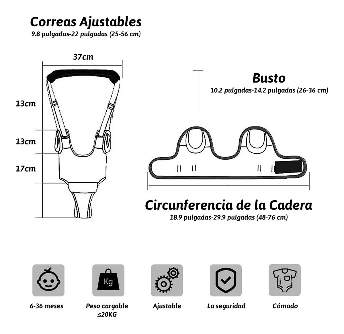 Foto 4 pulgar | Arnés de Seguridad Malubero para Bebé