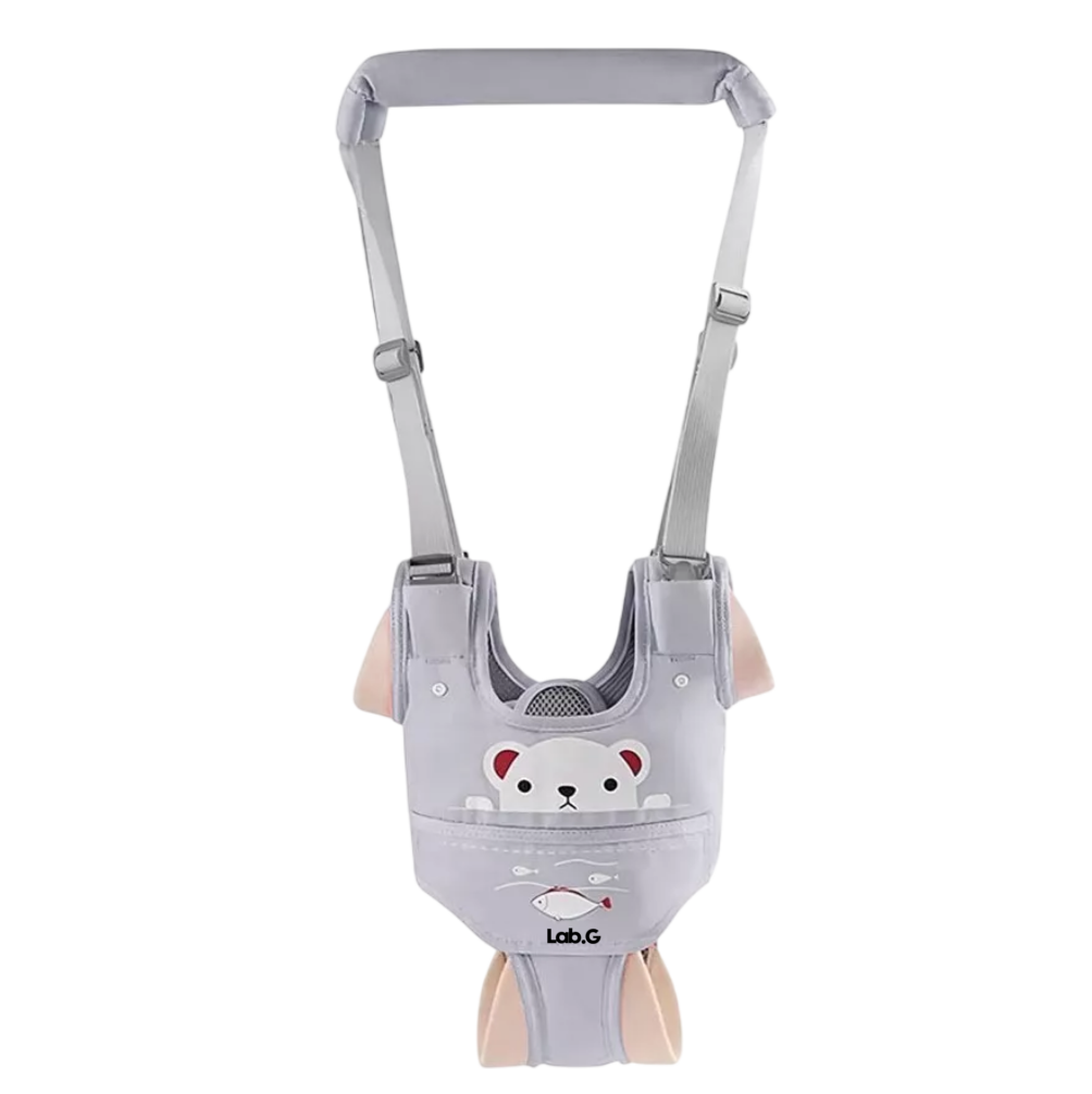 Portabebés Transpirables Lab.g De Algodón Puro Para Niños Pequeños Oso Gris