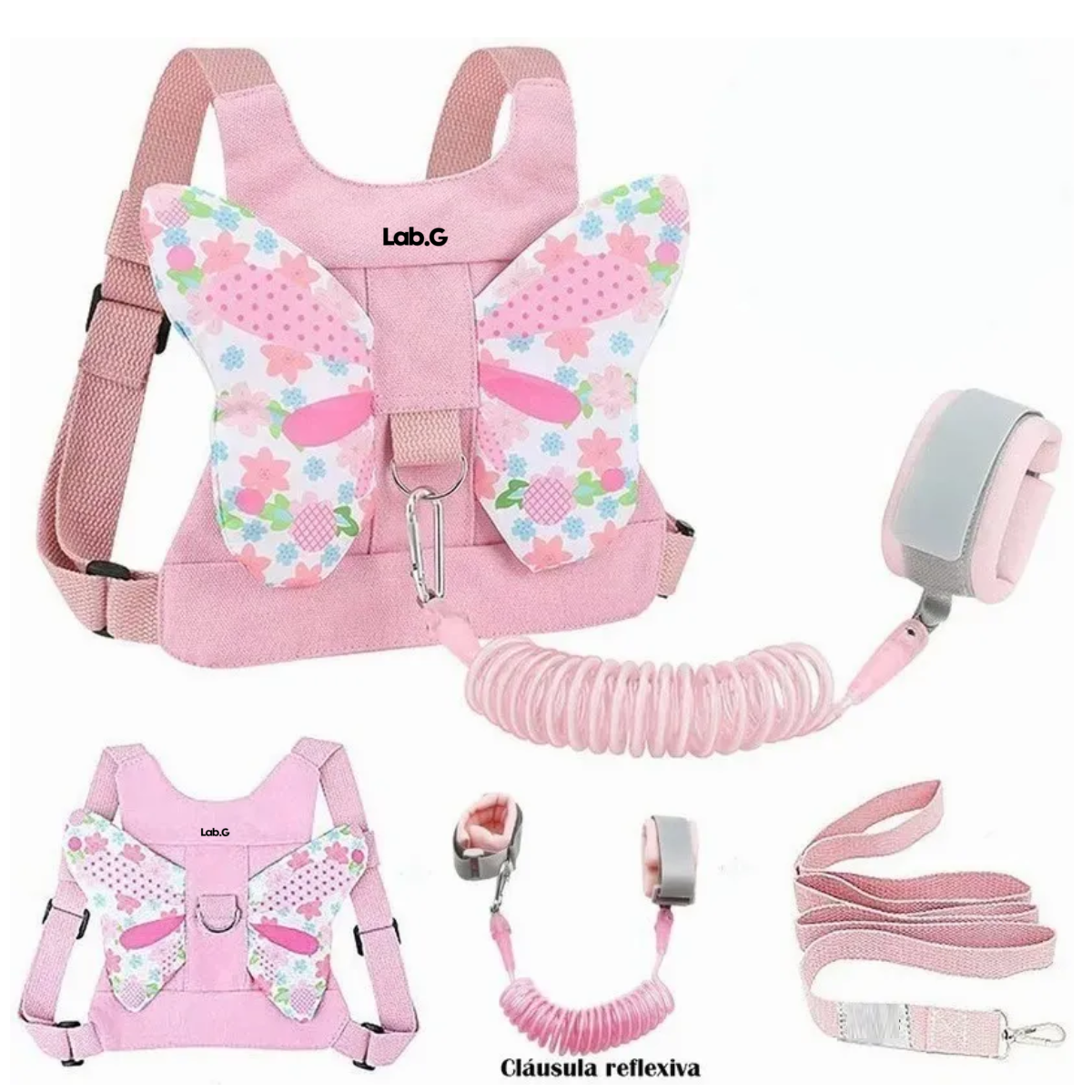 Foto 3 pulgar | Arnés De Seguridad Para Niños Con Correa 3 En 1 Lab.g Rosa