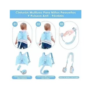 Foto 5 | Arnés Lab.g 3 En 1 Para Niños Pequeños Celeste Azul