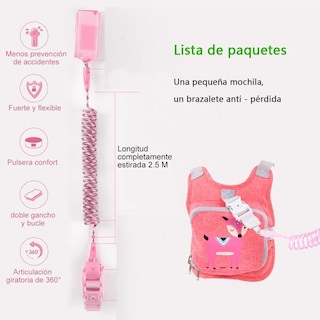 Foto 3 | Mochila Seguridad Lab.g Bebes Rosa