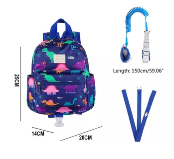 Foto 3 | Mochila Xtellar Antipérdida 2 En 1 Para Niños Con Arnés/correa Para