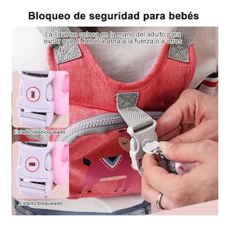 Foto 4 | Mochila Seguridad Lab.g Bebes Rosa