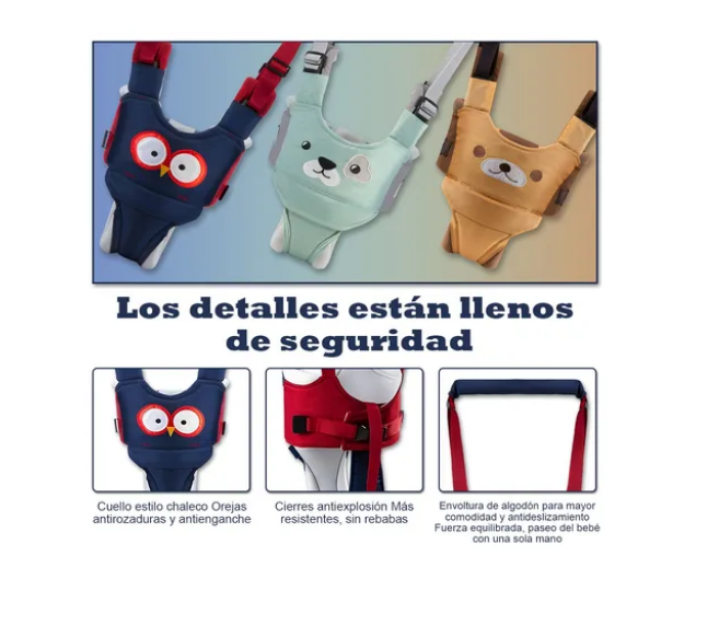 Foto 5 pulgar | Arnés Correa Para Niños Caminar Portabebés Seguridad Algodón
