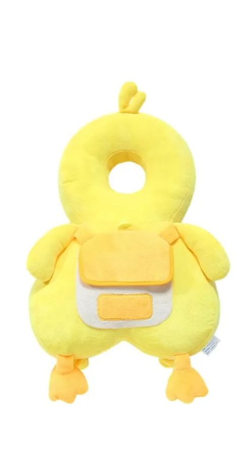 Foto 2 pulgar | Casco Para Bebe Antigolpes Gorro Protector Cabeza Acolchada Pato Amarillo Grande