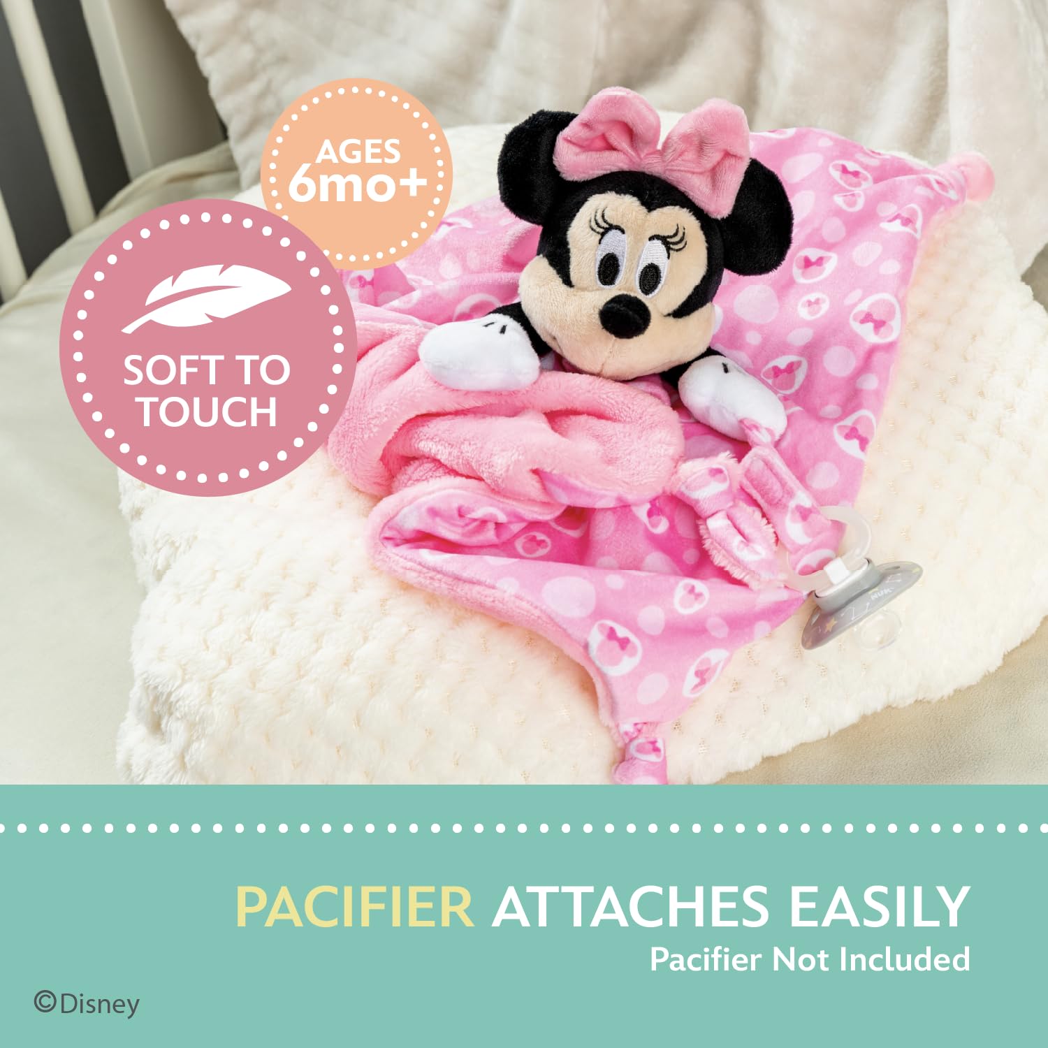 Foto 5 pulgar | Manta De Seguridad Kids Preferred Disney Baby Minnie Mouse - Venta Internacional.